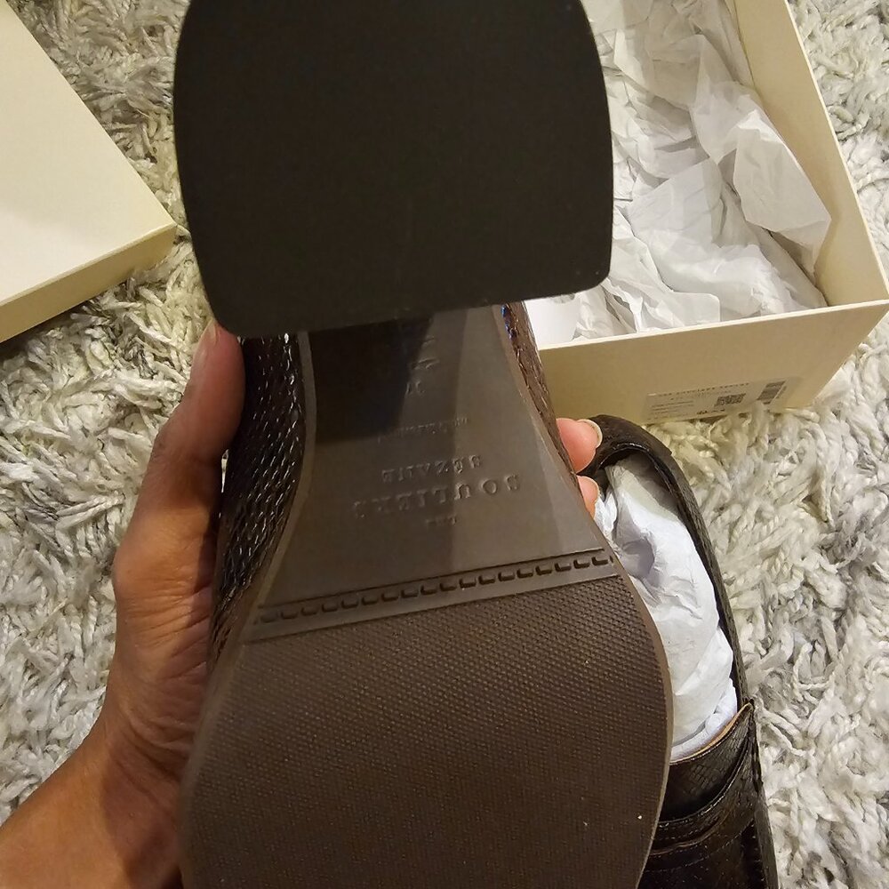Sezane Jessie Loafers Brown Python Print - Never worn outside! - Picture 2 of 10
